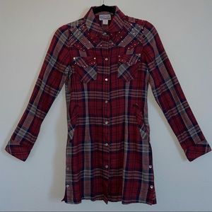 Pink Cadillac Flannel Dress